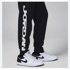 NEW WITH TAGS! Boys Jordan Joggers - Black with White Logo - Size 6